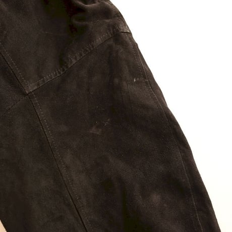 Euro Vintage Black Suede Jacket 'Vera Pelle'