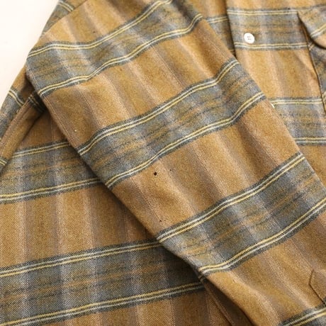 70s Wool Plaid Loop Shirt