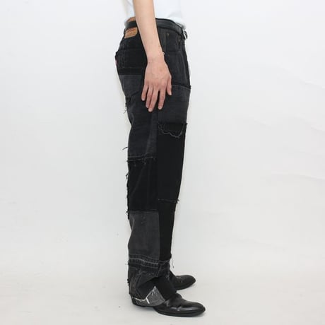 Levi's Patchwork Remake Black Denim Pants