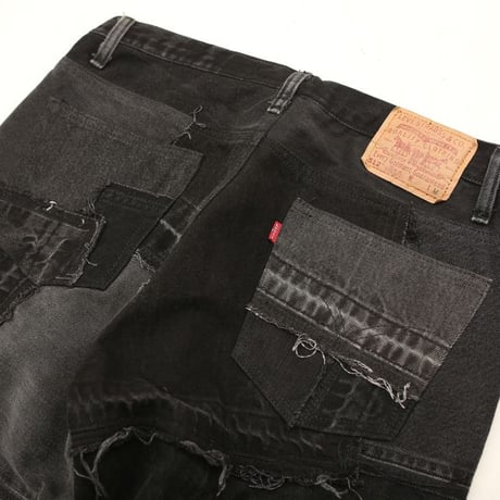 Levi's Patchwork Remake Black Denim Pants