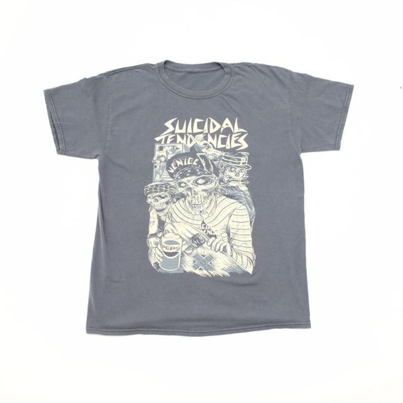 Suicidal Tendencies Tシャツ ダークグレー Suicidal Tendencies Official Logo Long Sleeve Shirt Royal