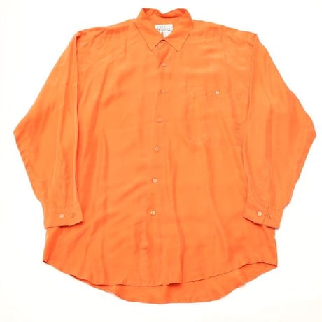 90's Orange Silk L/S Shirt