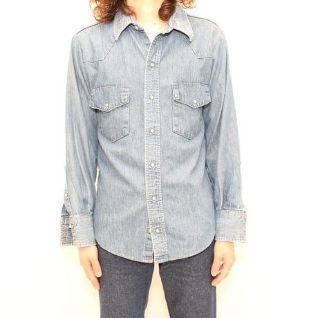80's BIG MAC Denim Western Shirt MADE IN USA