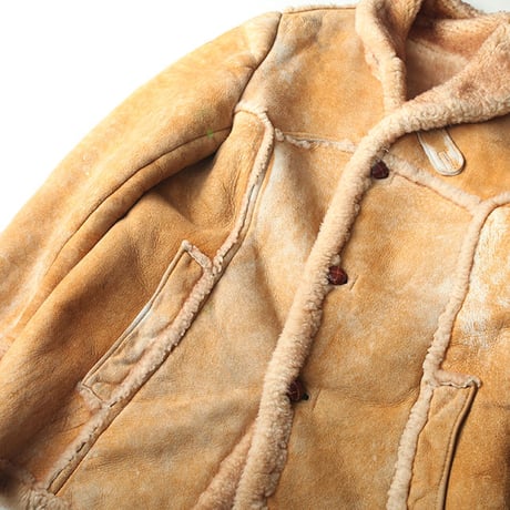 Vintage Mouton Leather Coat