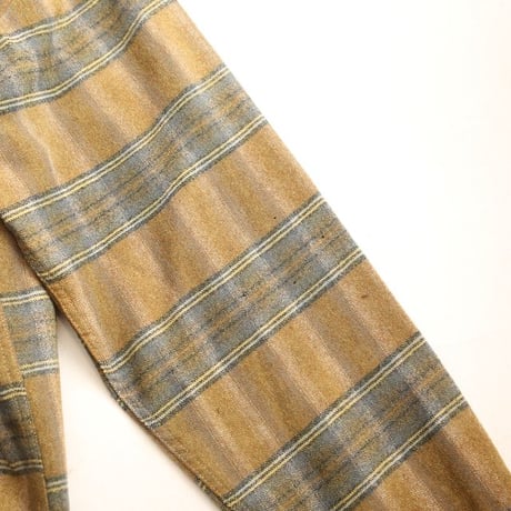 70s Wool Plaid Loop Shirt