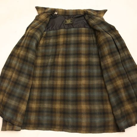 60s "Sportsman" Wool Plaid Loop Shirt