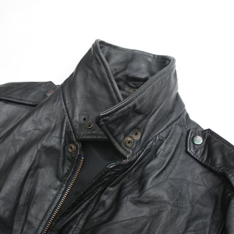 Ralph Lauren Flight Leather Jacket "All Black "
