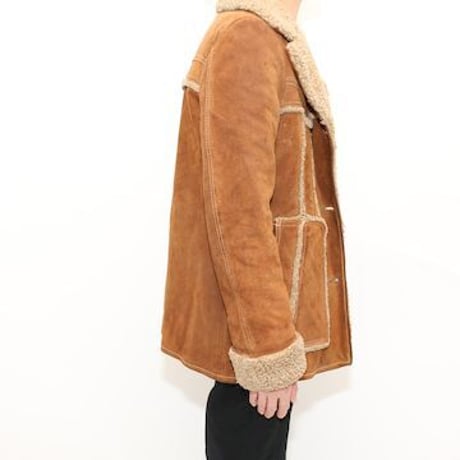 Suede Leather Shearing Coat