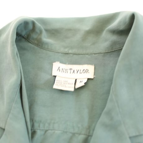 Open Collar Silk L/S Shirt