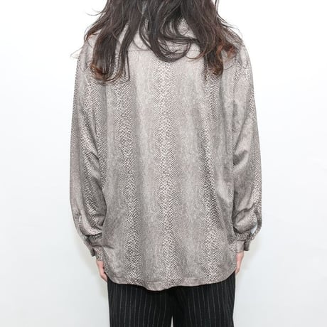 70's Open Collared Polyester Shirt