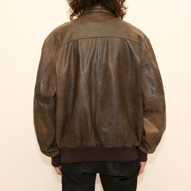80's L.L.Bean A-2 Type Leather Jacket | Strato