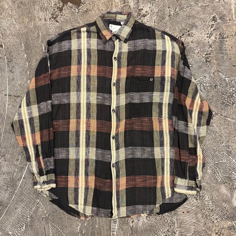 Goouch Indian Cotton Plaid Shirt
