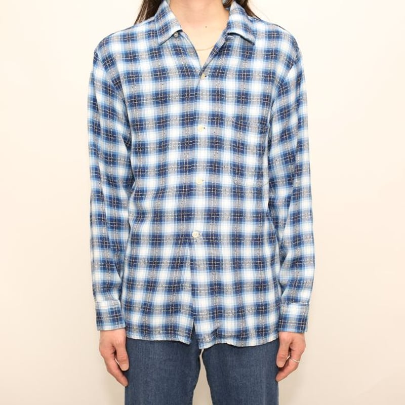 60s Sandy Mac Donald Open Collar Rayon Shirt | 60s Sandy Mac Donald Open Collar Rayon Shirt |