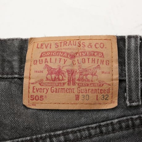 Levi's 505 Black Denim Pants
