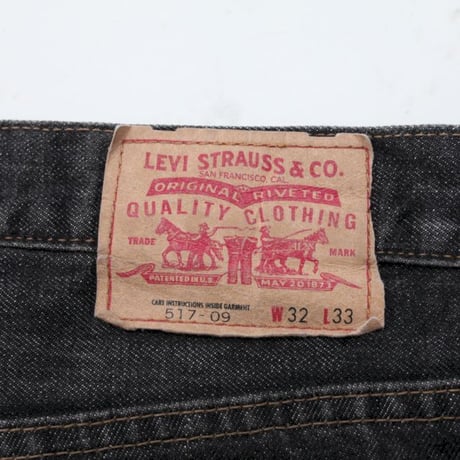 Levis 517 Black Denim Pants