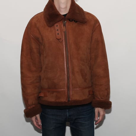 Vintage B-3 Mouton Leather Jacket