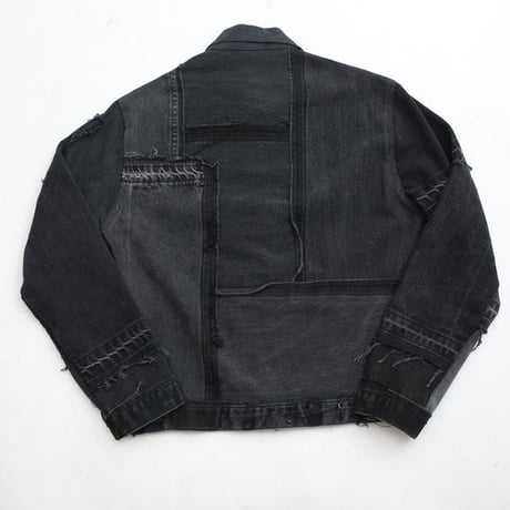Levi's Patchwork Remake Black Denim Jacket