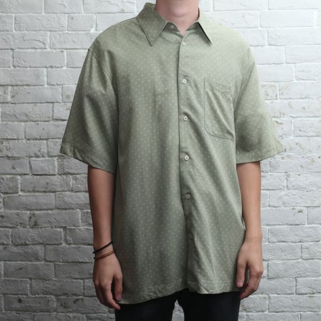 シルク 総柄シャツ Silk S/S Shirt