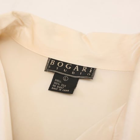 Open Collar Silk L/S Shirt