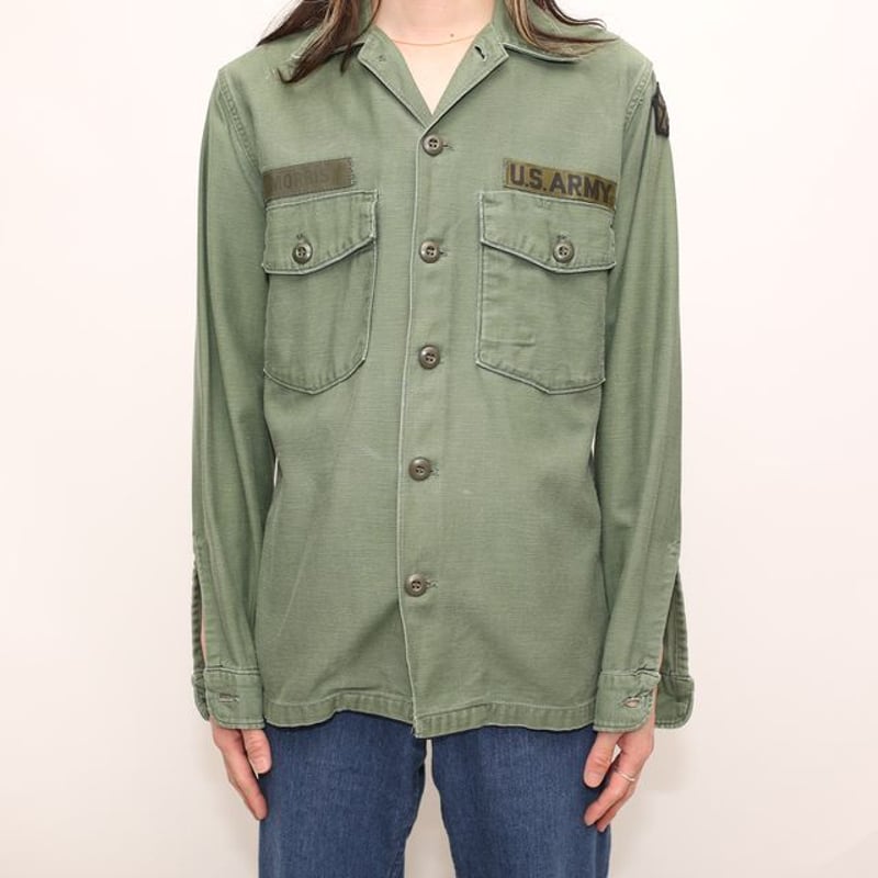 ジャケット・アウター 60S US ARMY OG107 UTILITY SHIRT JACKET 60's U.S.ARMY OG-107 UTILITY SHIRT | OLD INN.