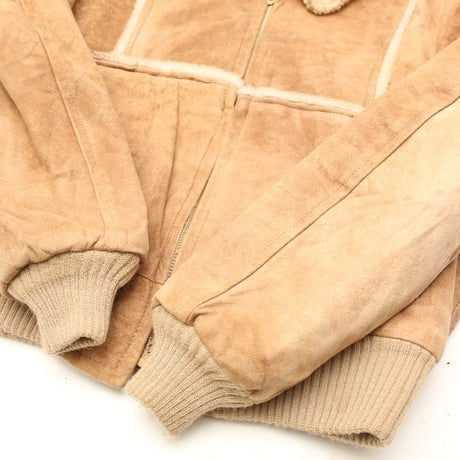 Nuback Leather Boa Jacket