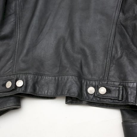 Black Leather Tracker Jacket