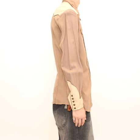 40’s Circle A Western Wear Rayon Gabardine Shirt