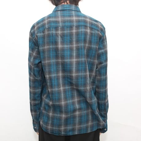 Ombre Check Flannel Shirt