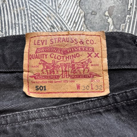 Euro Levi's 501 Black Denim Pants MADE IN BELGIUM