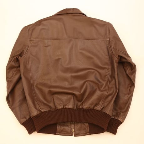 Brown Rib Leather Jacket