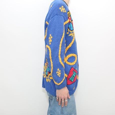 Hand Knitted Cotton Cardigan