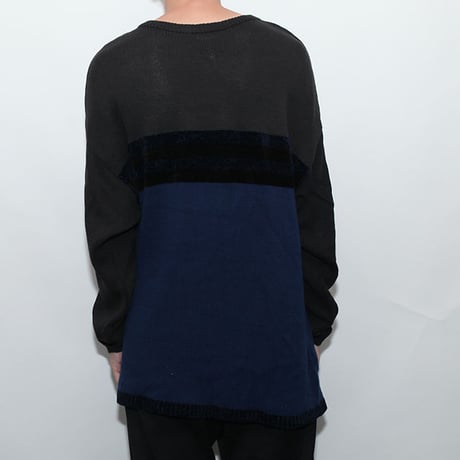 Cotton×Velvet  Knit Sweater