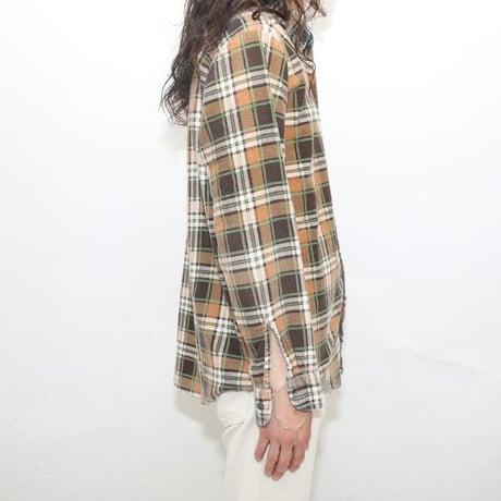 Plaid Print Flannel Shirt