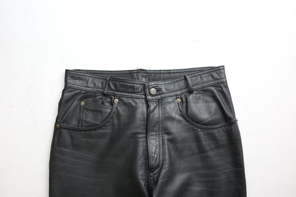 パンツ 1980s Euro Vintage Black Wide Trousers Vixen Wide Leg Trousers in Black | Topvintage