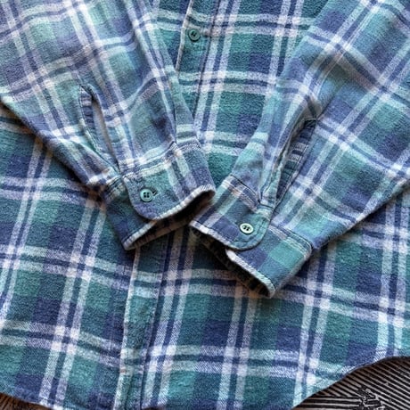 Euro Vintage Plaid Print Flannel Shirt