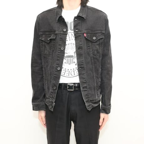 Levi's Black Denim Jacket Patch Remake
