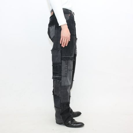 Levi's Patchwork Remake Black Denim Pants