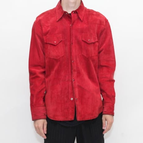 Suede Leather Western Shirt