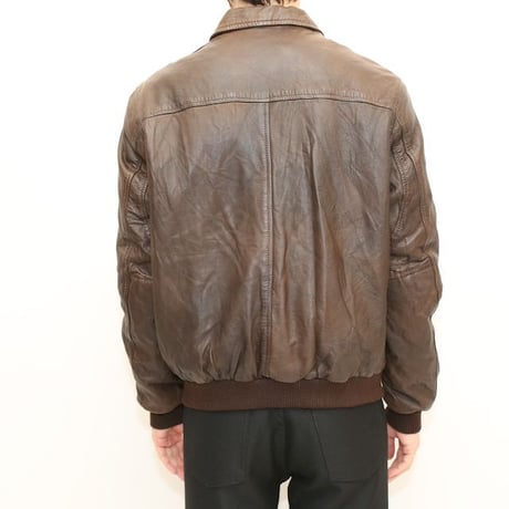 A2 Type Flight Leather Jacket Dead Stock