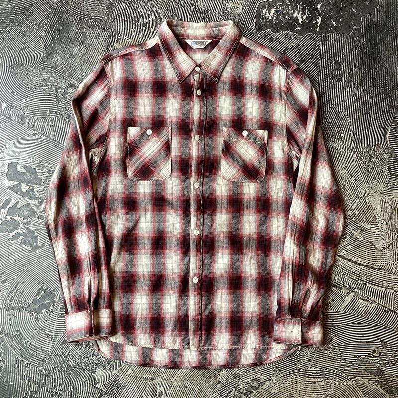 Five Brother Ombre Plaid Cotton Flannel Shirt |