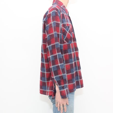 Plaid Print Flannel Shirt