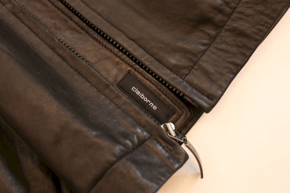 Claiborne clearance leather jacket