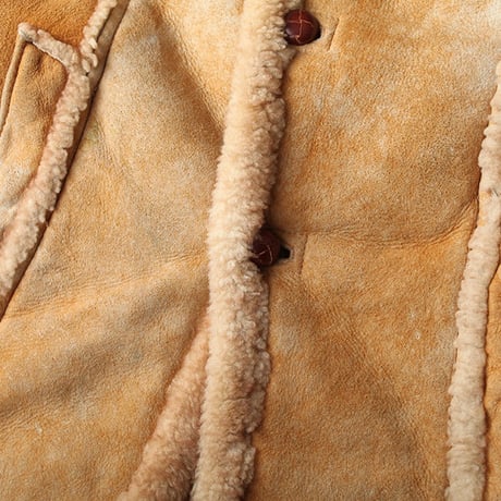 Vintage Mouton Leather Coat