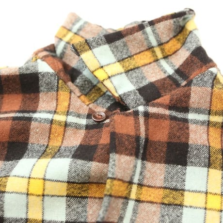 60's Town Craft Open Collared Check Wool L/S Shirt