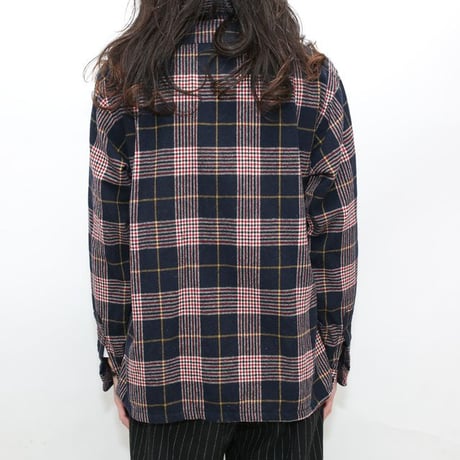 60's Pendleton Open Collared Wool Plaid Shirt