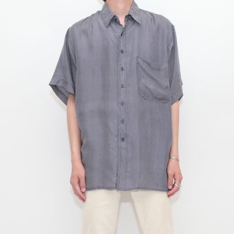 Dot Pattern Silk S/S Shirt