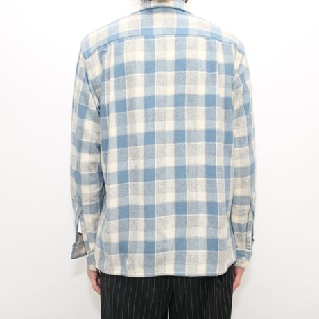 60s Wool Plaid Loop Shirt