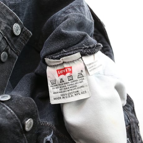 Levi's 501 Black Denim Pants MADE IN USA