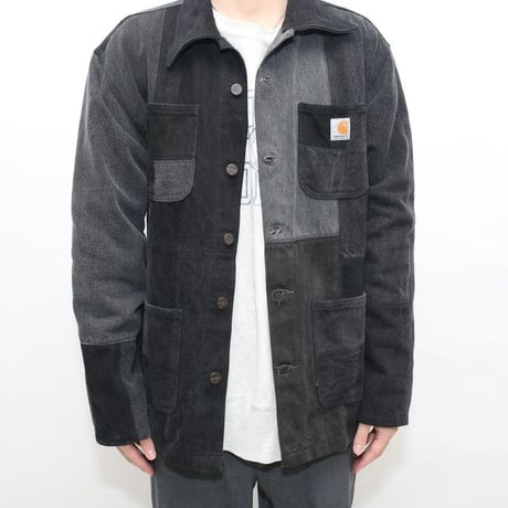 Carhartt Patchwork Remake Black Denim Jacket