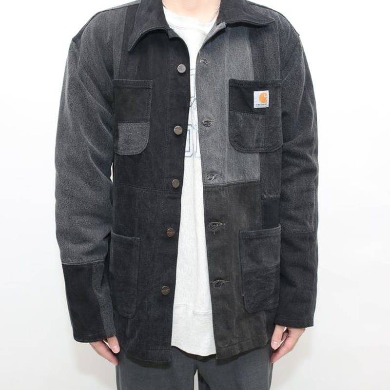 Carhartt Patchwork Remake Black Denim Jacket |